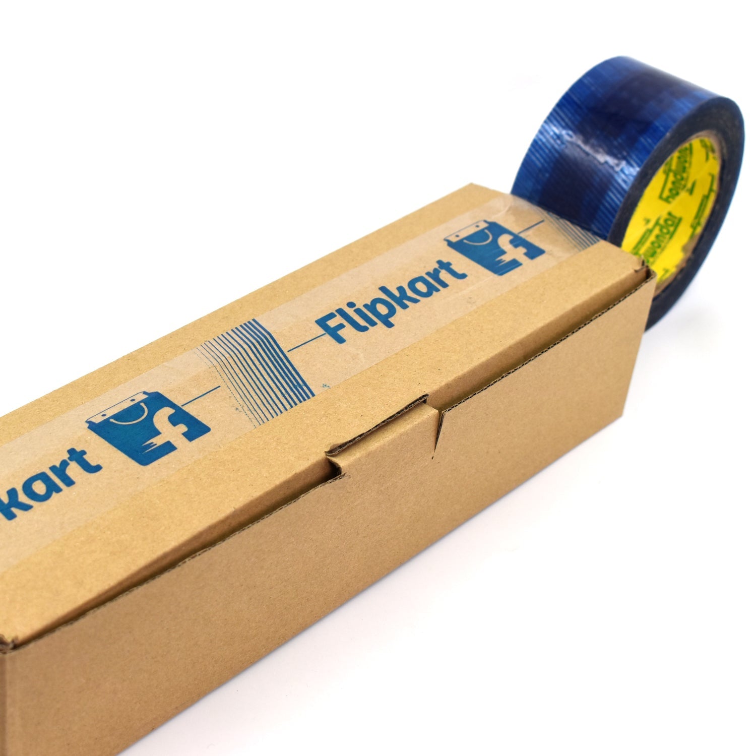 7436 Flipkart Print Blue Tape For Packaging Gifts And Products By Flipkart For Shipping And Delivering Purposes Etc. DeoDap 7436 Flipkart Print Blue Tape For Packaging Gifts And Products By Flipkart For Shipping And Delivering Purposes Etc. DeoDap